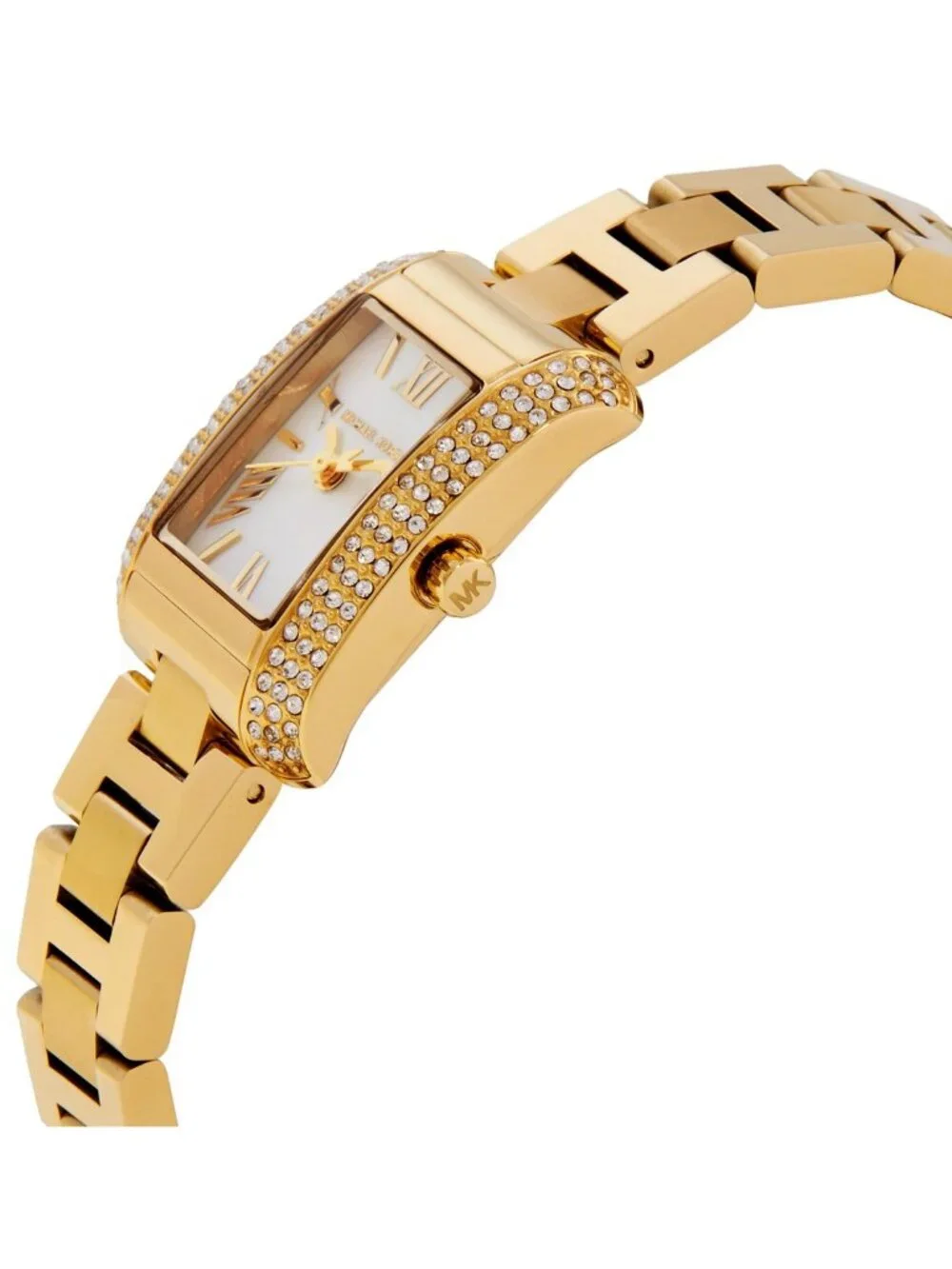 NWT Michael Kors Emery Quartz White Mother of Pearl Dial Ladies Watch
